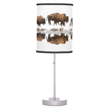 Bison Roaming na neve do inverno |