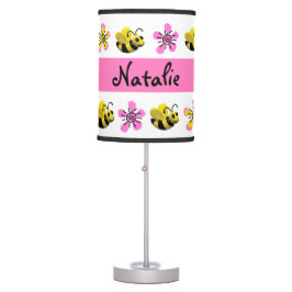 Luminária De Mesa Chá De Bebê Rosa-Rosa-Bonita