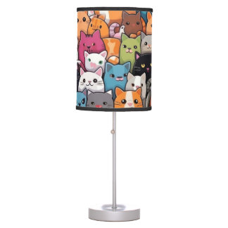 Luminária De Mesa Feline Fantasy: Anime Bonita Gata Galore