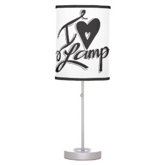 Luminária De Mesa "I Love Lamp"