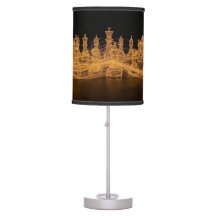 Lâmpada Iluminada de Peças de Xadrez