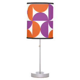 Luminária De Mesa Padrão Moderno de Meio século Laranja e Roxo