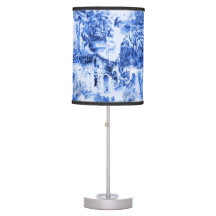 Tela de comida, salgueiro azul, china azul