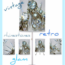 Luminária De Mesa Vintage Art Deco Rhinestones