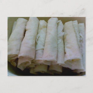 Lumpia - Cartão Postal de Comida Filipina