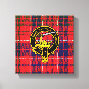 Lumsden Scottish Crest e Tartan Canvas