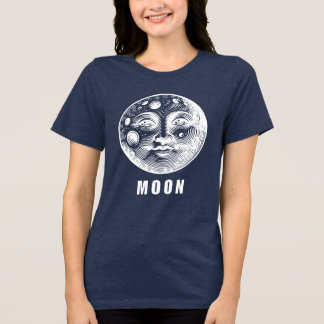 Luna Branca e Preta Bella+Canvas Women's Tri-Blen