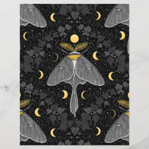 Luna-mariposa, fases luas e cor damasco de marijua