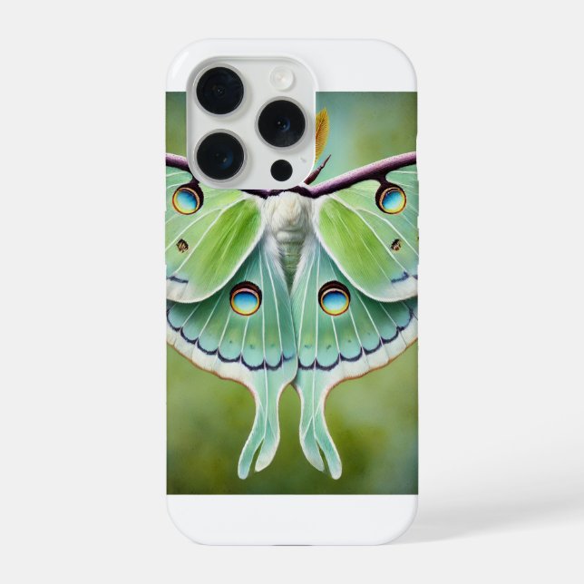 Luna Moth 010824IREF203 - Watercolor (Verso)