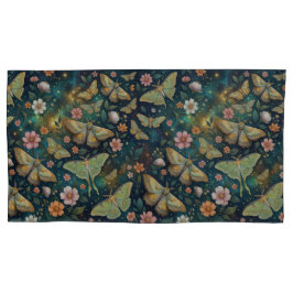 Luna Moth and Moon Phases, Starry Night Flowers