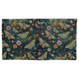 Luna Moth and Moon Phases, Starry Night Flowers