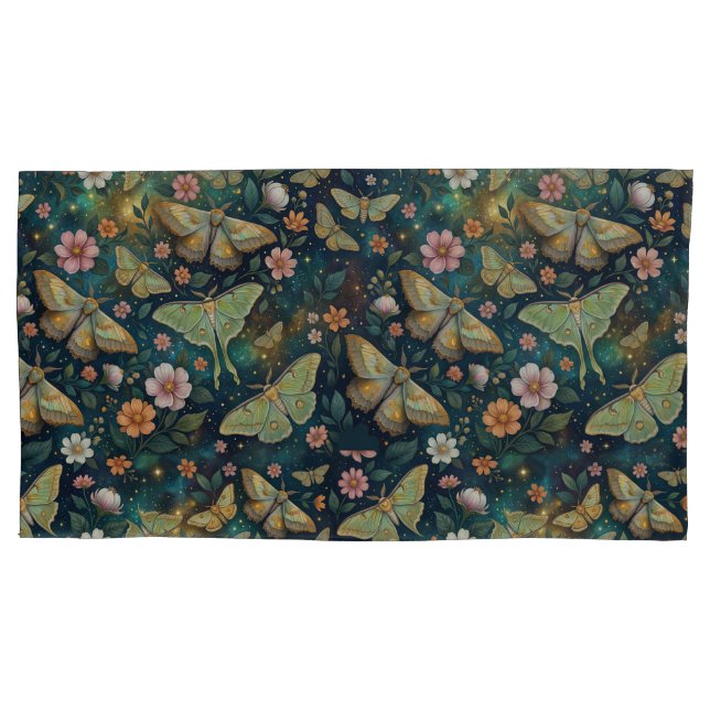 Luna Moth and Moon Phases, Starry Night Flowers (Frente-Esquerda)