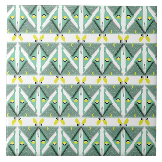 Luna Moth Geométrica (Frente)