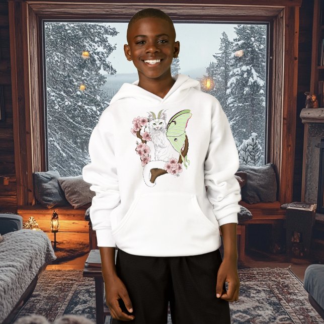 Luna Moth Moon White Cat Green (Criador carregado)