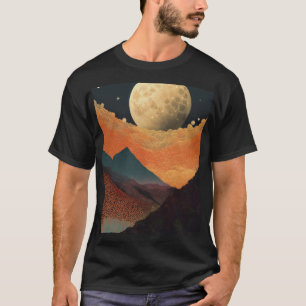 Lunar Noir: Designs de Camisas T Avant-Garde