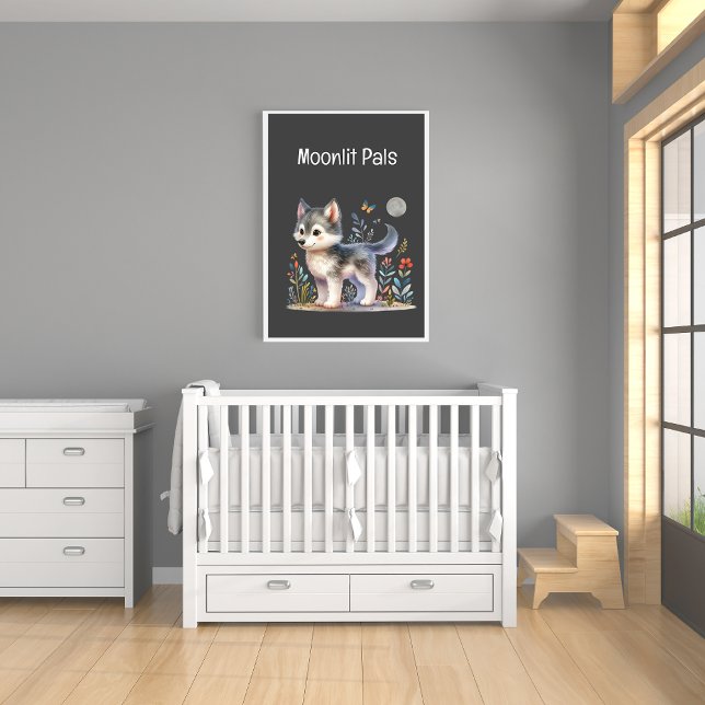 Lunar Pals - Baby Wolf Poster (Criador carregado)