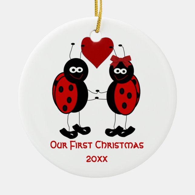 Lunático nossos primeiros enfeites de natal (Frente)