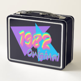 Lunchbox de metal original de 1982