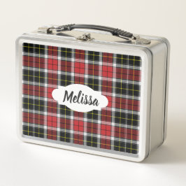 Lunchbox Xadrez Negra Vermelha