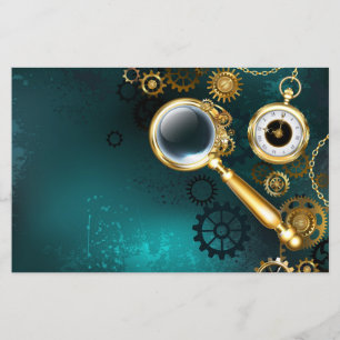 Lupa no estilo Steampunk