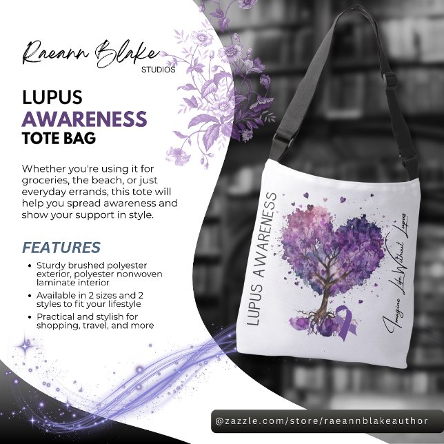 Lupus Awareness Tote Bag (Criador carregado)