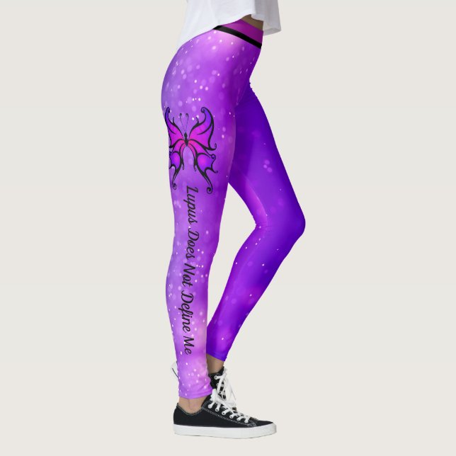 Lupus não me define leggings femininas (Direita)