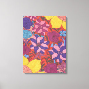 Lush Garden Boho Art Canvas