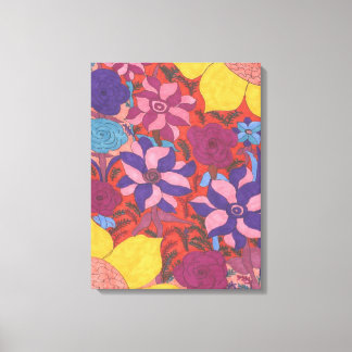 Lush Garden Boho Art Canvas