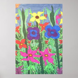 Lush Garden Boho Folha Poster de Arte Floral