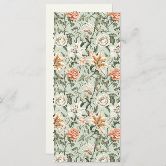 Lush Luxe, Tiger Lily & Mint, Menu Plano (Frente/Verso)