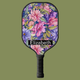 Lush Pink and Purple Flowers Personalized