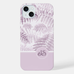 Lush Serene Pink Ferns Monogramas