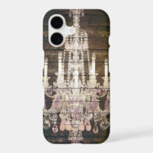 Lustre rústico country com grão de madeira de cele