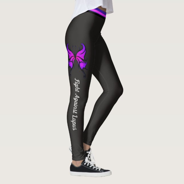 Luta contra as leggings femininas de texto persona (Direita)