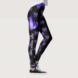 Luta contra as leggings femininas de texto persona