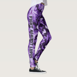Luta contra as leggings femininas do Camo Roxo Lup