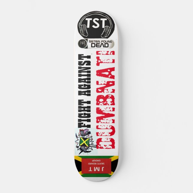LUTA CONTRA DUMBNATI Skateboard (Frente)