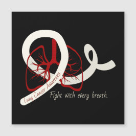 Luta contra o Cancer pulmonar, pulmões e fita