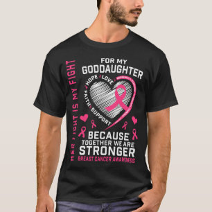 Luta É Luta Enteada Camisetas Câncer de Mama S