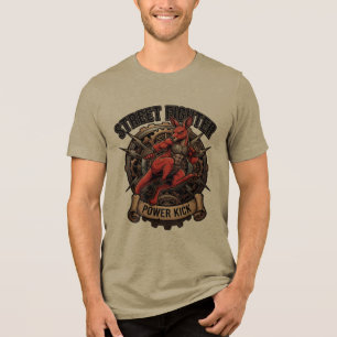 Lutador de Rua Power Kick Kanguru Vermelho