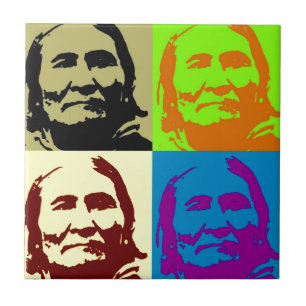 Lutador Geronimo da liberdade do pop art