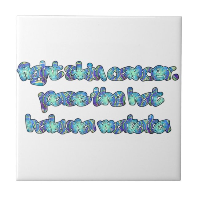 Lute contra o Cancer da pele, passe o chapéu, Haku (Frente)