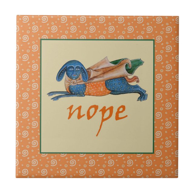 Luttrell Psalter Critter Azulejo Cerâmico (Frente)