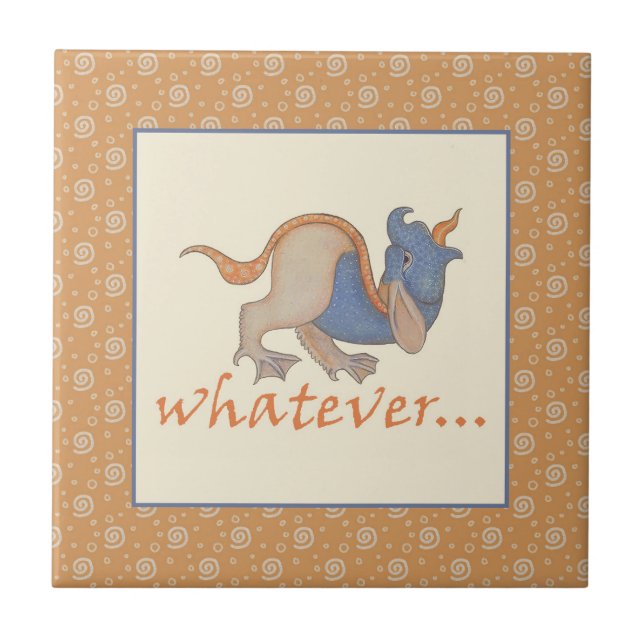 Luttrell Psalter Critter Azulejo Cerâmico (Frente)