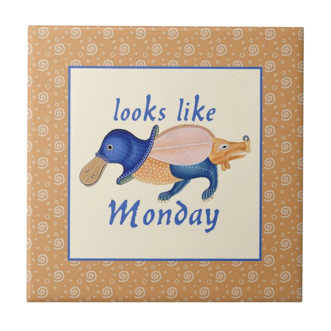 Luttrell Psalter Critter Azulejo Cerâmico (Frente)