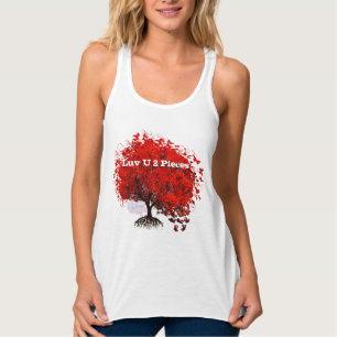 Luv U 2 Peças De Camisa T Roota Pedaços De Quebra-