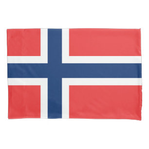 Luva da fronha de almofada da bandeira de Noruega