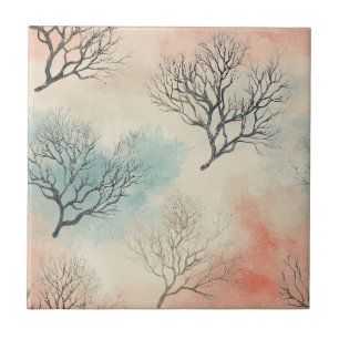 Lux Aquarela Costeira Coral & Ondas do Oceano (5)