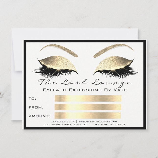 Lux Lashes White Gold Maquiagem Dourada Certificad (Frente)