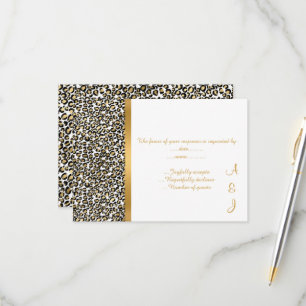 LUXE ANIMAL IMPRESSÃO DOURADA RSVP